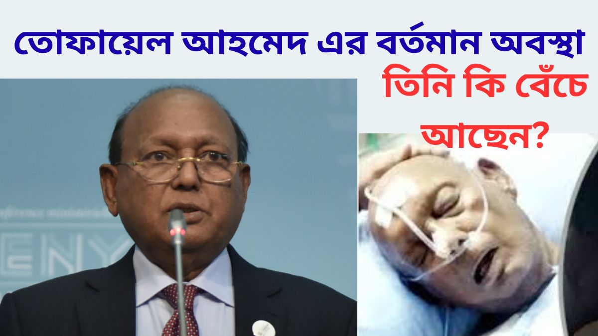 তোফায়েল আহমেদ এর বর্তমান অবস্থা